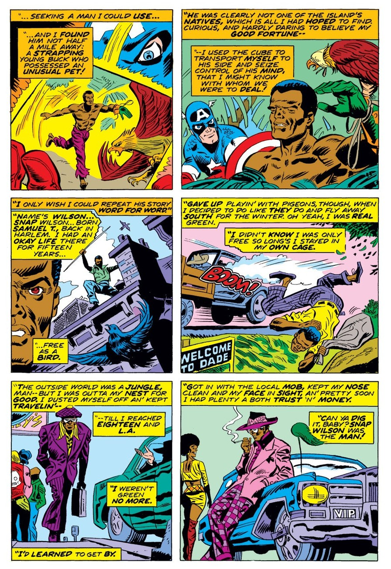 The Red Skull explaining his manipulation of Sam’s past.